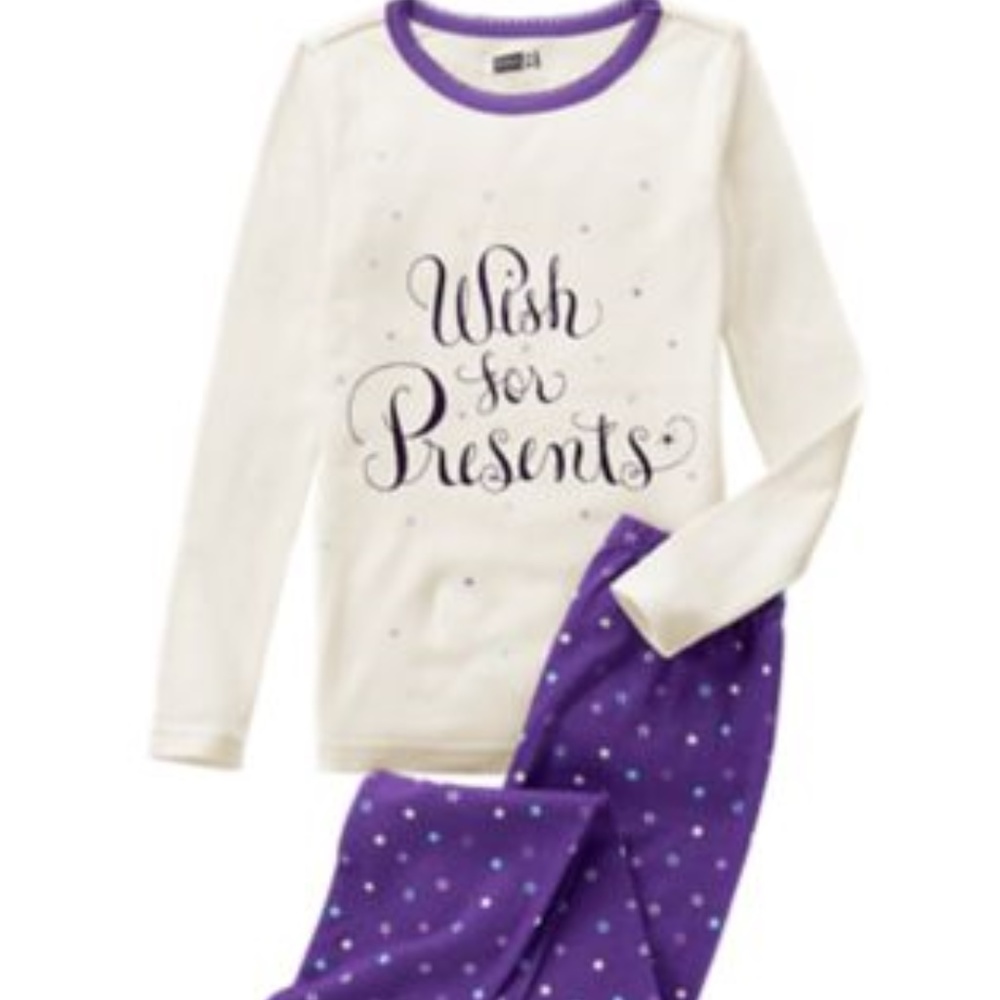 Crazy 8 by Gymboree 2 Pc. PJ's "WISH FOR PResents"